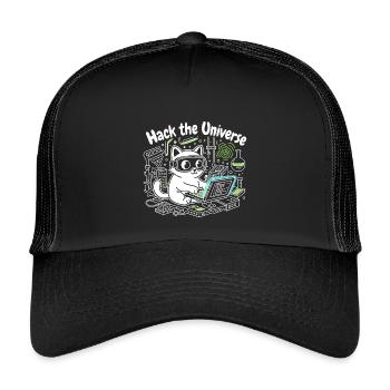KatzHacker Crack Universe - Kids’ Trucker Cap - black/black - Front