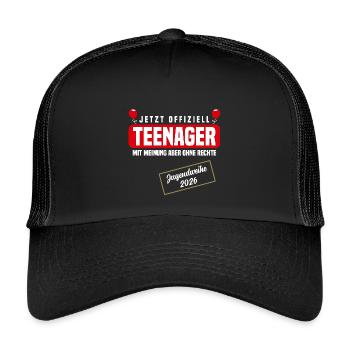 Youth Consecration 2026 - Kids’ Trucker Cap - black/black - Front