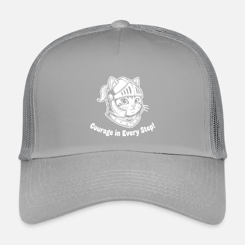 Cat Knight Courage in Every Step Kids’ Trucker Cap