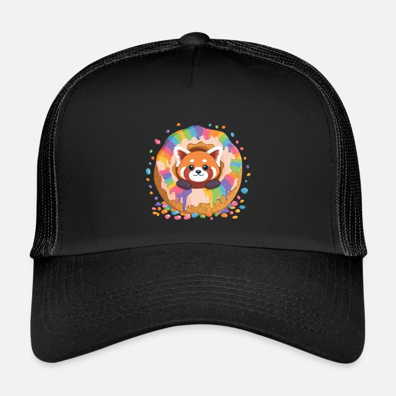 Panda Arc-en-ciel Donut Panda Casquette trucker enfant