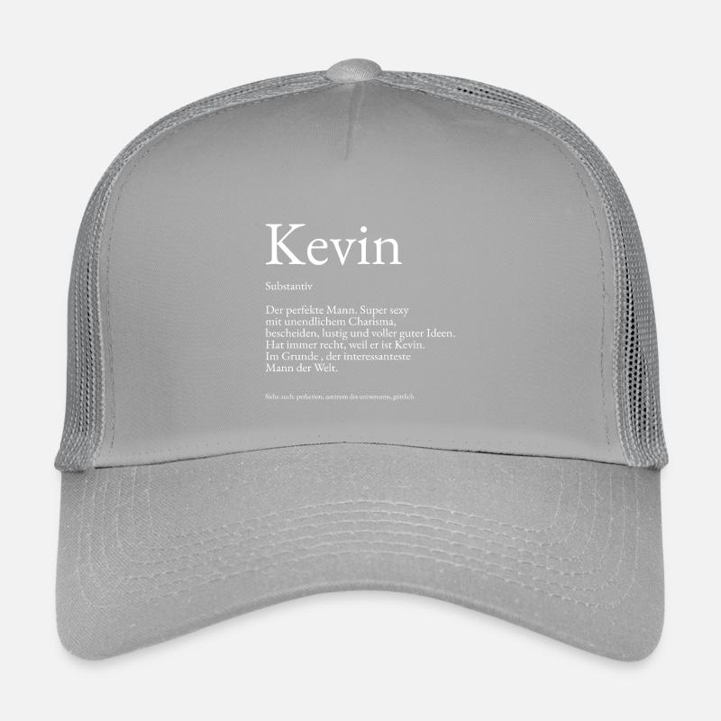 Explication du dictionnaire Kevin Prénom Kevin Casquette trucker enfant