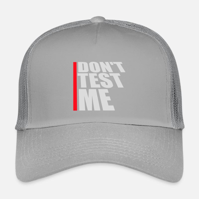 Ne me teste pas coquine, citation drôle de logo Casquette trucker enfant
