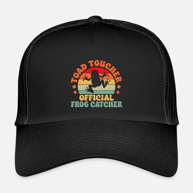 Frog Catcher Toad Toucher Official Catcher Frog Kinder Trucker-Cap