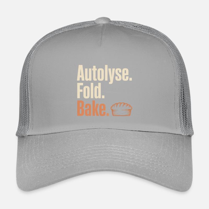 Autolyse Fold Bake Pie Typography Kids’ Trucker Cap