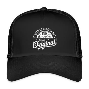 Mai 1984 – Legende der Gipfel und Berge - Kinder Trucker-Cap - Schwarz/Schwarz - Vorne