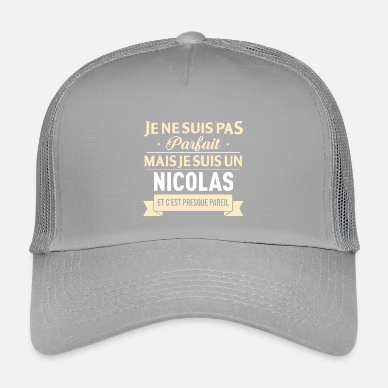 Je Ne Suis Pas Parfait Mais Je Suis Un Nicolas ... Casquette trucker enfant