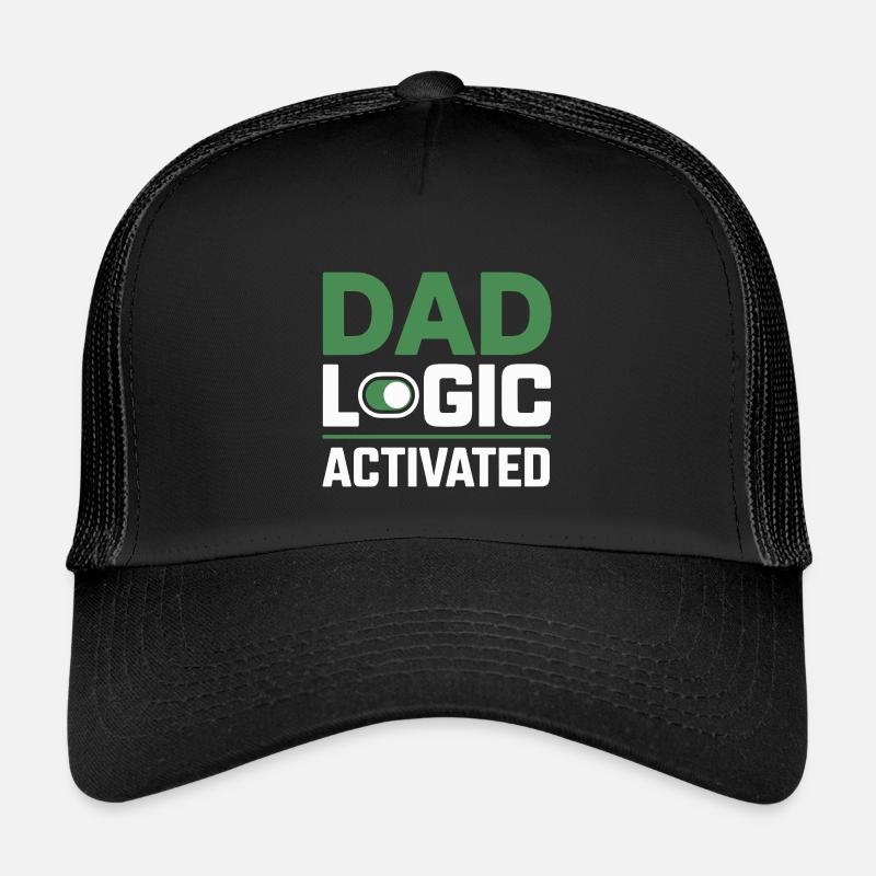 Funny Dad Logic Father Humor Kids’ Trucker Cap