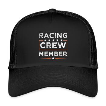 Racing Crew - Kids’ Trucker Cap - black/black - Front