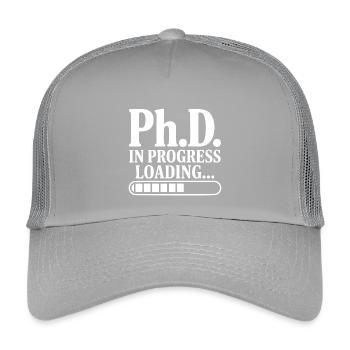Ph.D. Chargement en cours... - Casquette trucker enfant - gris clair - Devant