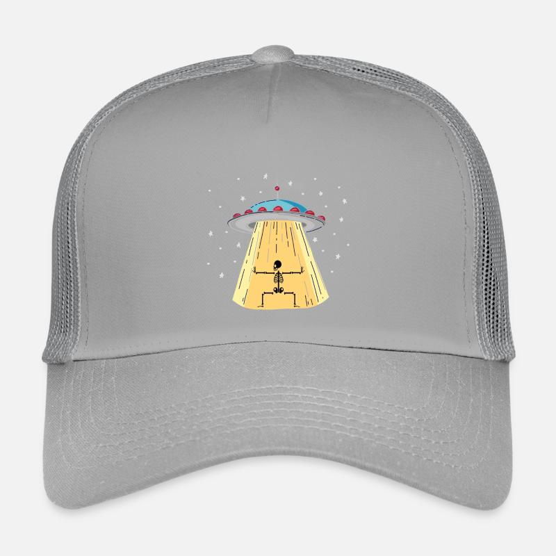 UFO mit Skeleton Lichtinstallation Kinder Trucker-Cap