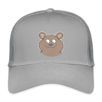 Bear - Kids’ Trucker Cap - light grey - Front