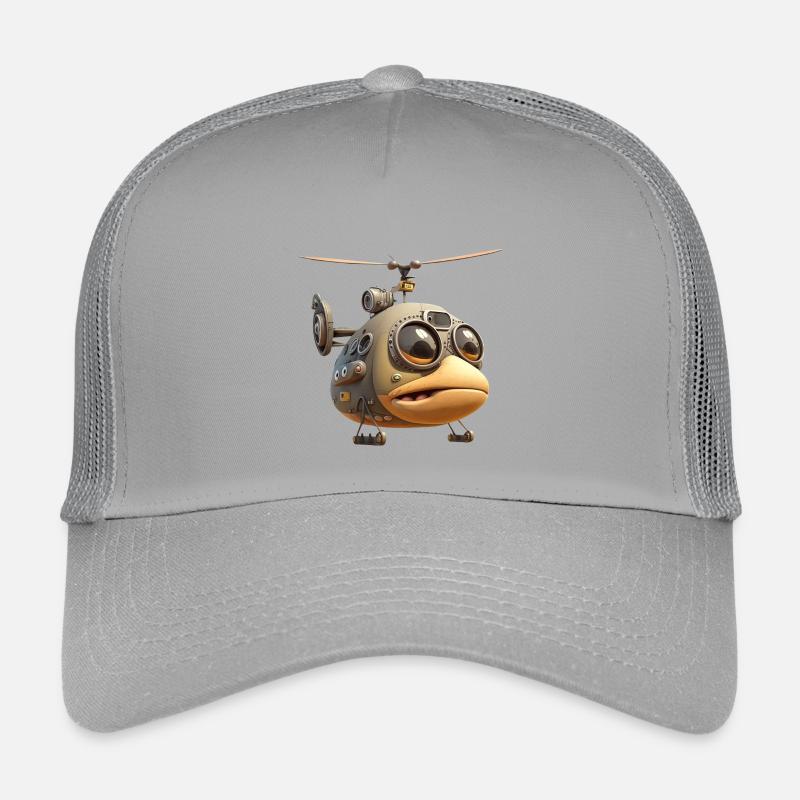 Hélicoptère comique Casquette trucker enfant