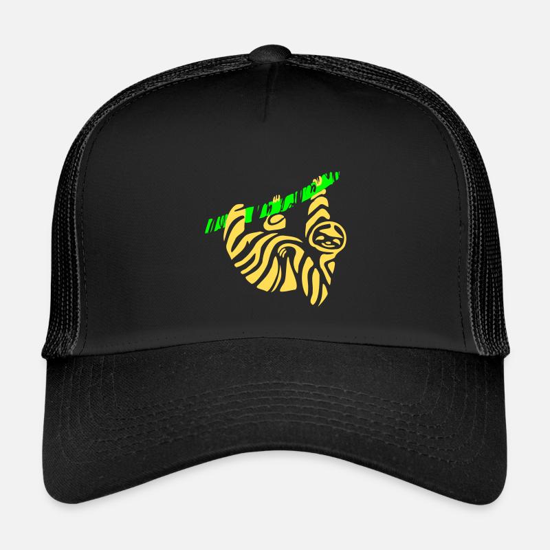 Sloth - Kids’ Trucker Cap - black/black