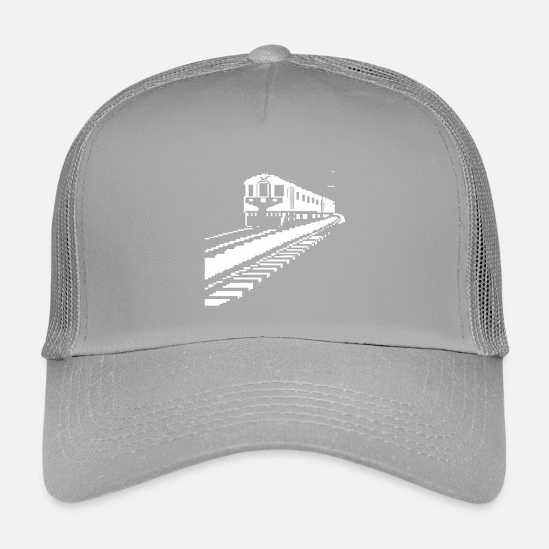 Eisenbahn Pixelkunst Kinder Trucker-Cap
