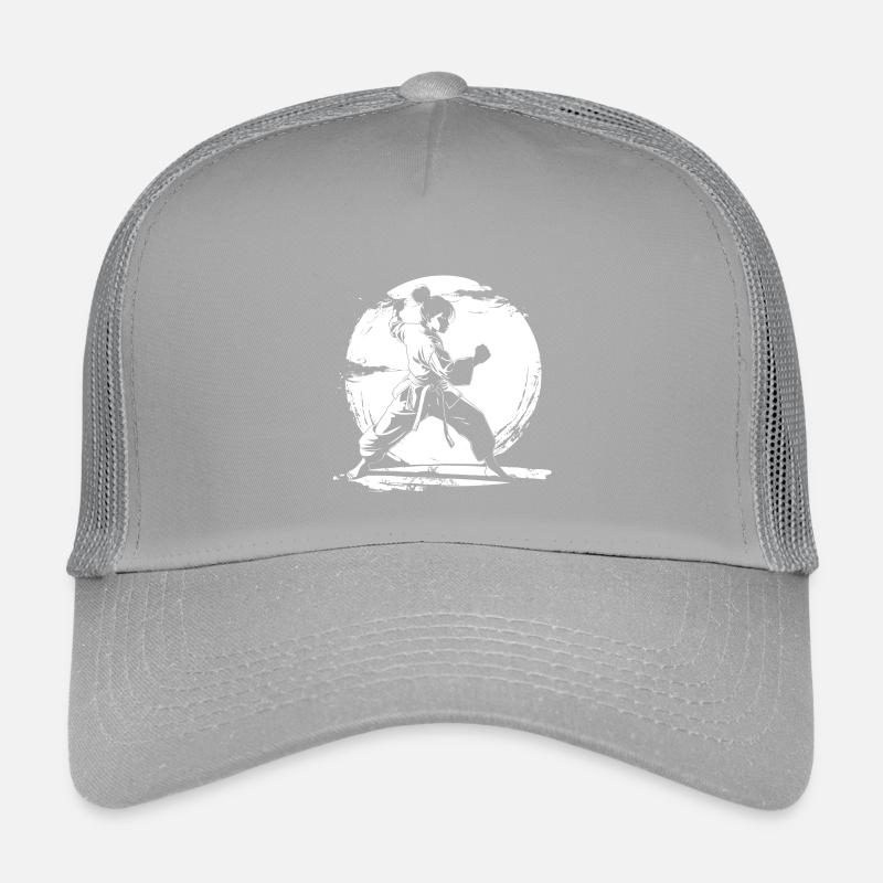 Karate Mädchen Zeichnung Kinder Trucker-Cap