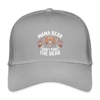 Fierce Mama Bear Warning Art Mothers Day Gift - Kinder Trucker-Cap - Hellgrau - Vorne