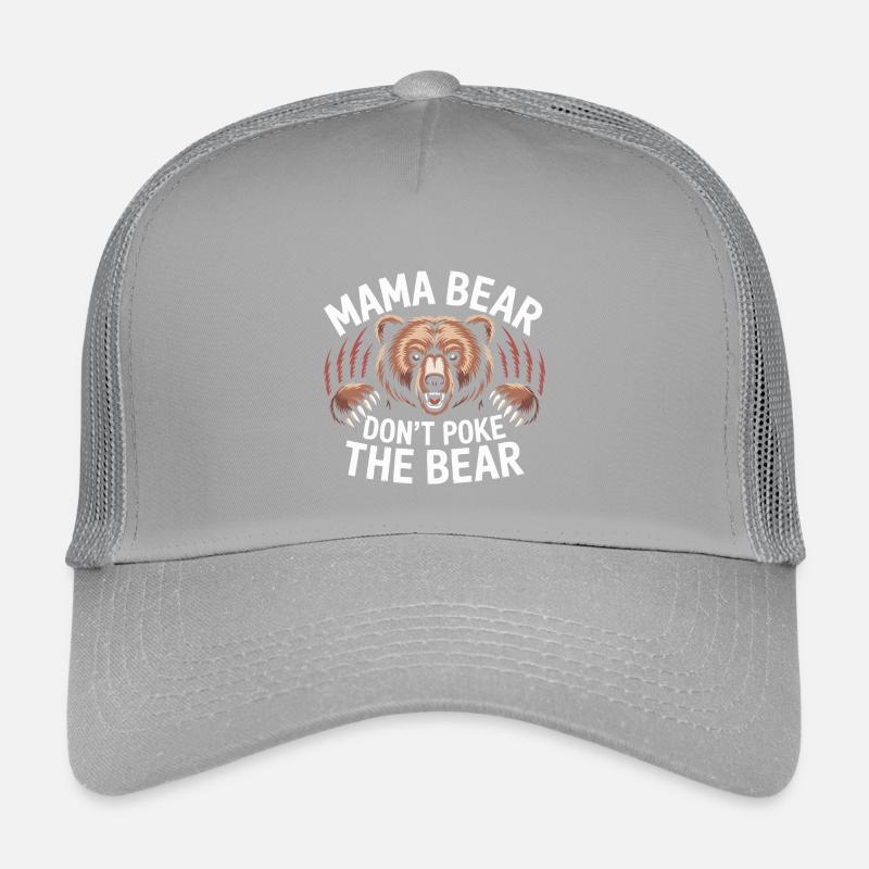 Fierce Mama Bear Warning Art Mothers Day Gift Kinder Trucker-Cap