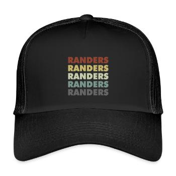 Randers - Danemark - Danemark - Scandinavie - Casquette trucker enfant - noir/noir - Devant