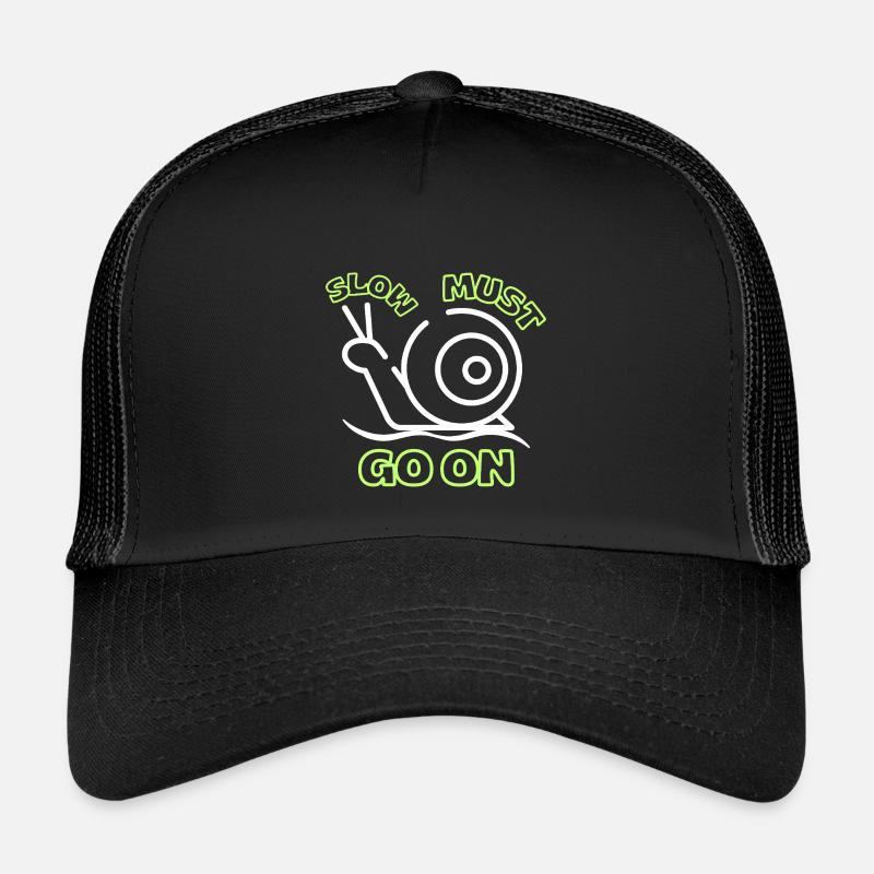 Slow must go on - Kids’ Trucker Cap - black/black