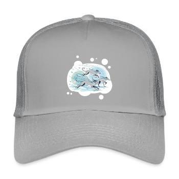 greyhounds - Kids’ Trucker Cap - light grey - Front