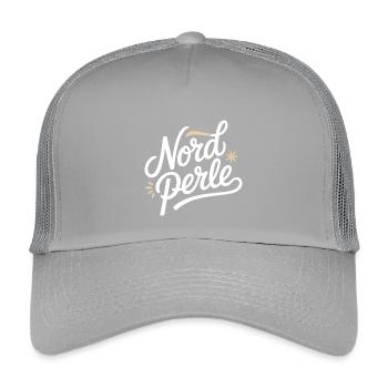 Nordperle Hamburg Nordsee Ostsee Norddeutsch Deern - Kinder Trucker-Cap - Hellgrau - Vorne