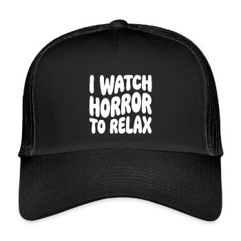 Horror to relax - Kids’ Trucker Cap - black/black - Front