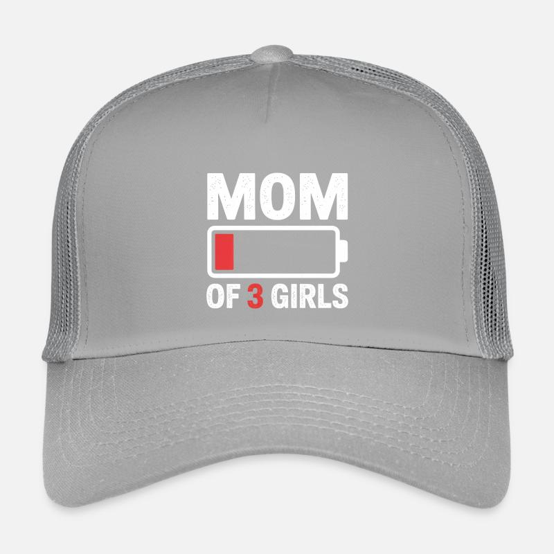 Maman de 3 filles Battery Duration Casquette trucker enfant