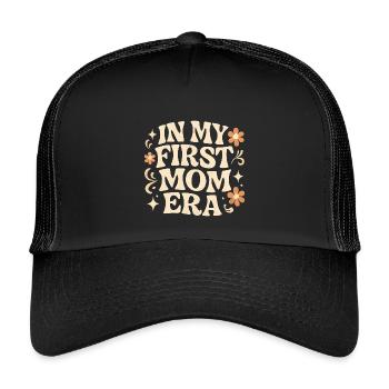 Première idée de cadeau pour la fête des mères : Famille Cool - Casquette trucker enfant - noir/noir - Devant