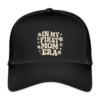 Première idée de cadeau pour la fête des mères : Famille Cool - Casquette trucker enfant - noir/noir - Devant