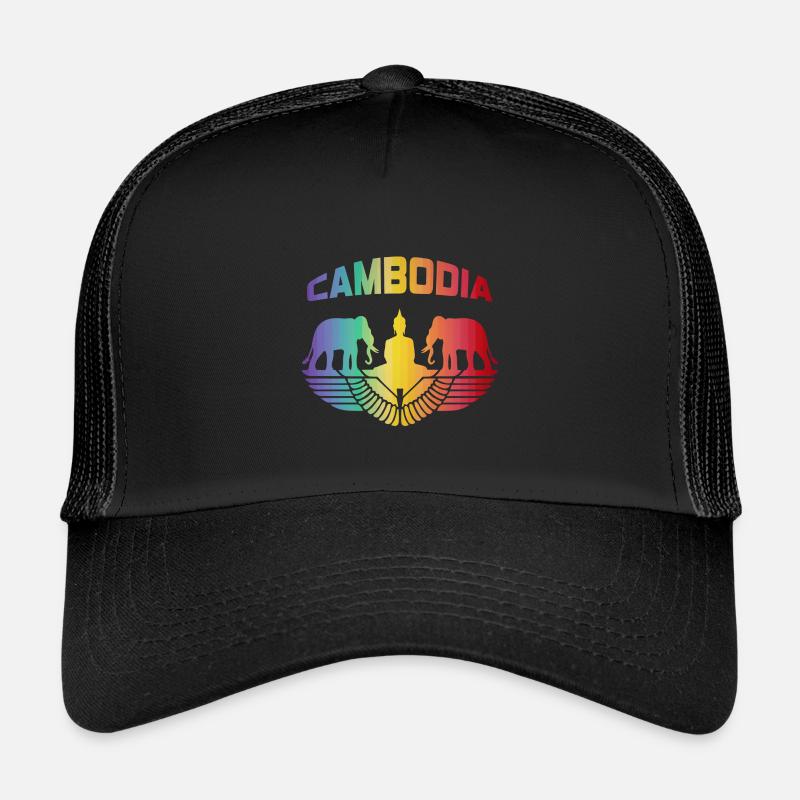 Cambodia Elephant with Buddha / Gift Kids’ Trucker Cap