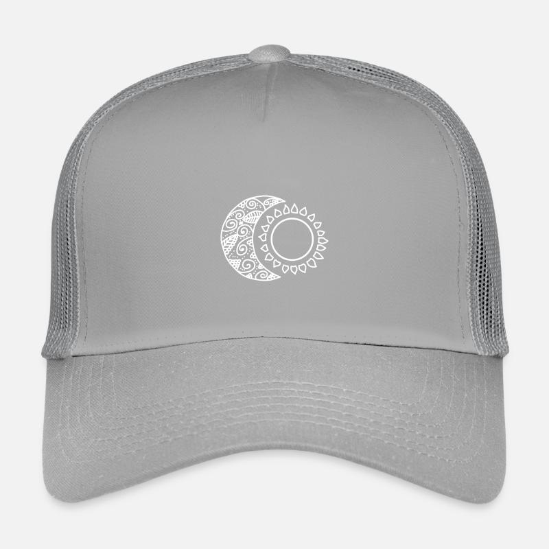 Mandala du soleil lunaire Casquette trucker enfant