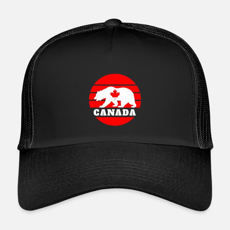 Canada Bear with Maple Leaf / Gift North America Kids’ Trucker Cap