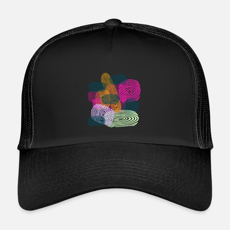Empreintes Digitales Courbes Abstraites Casquette trucker enfant