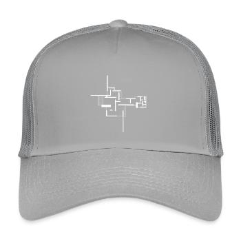 Architektur - Kinder Trucker-Cap - Hellgrau - Vorne