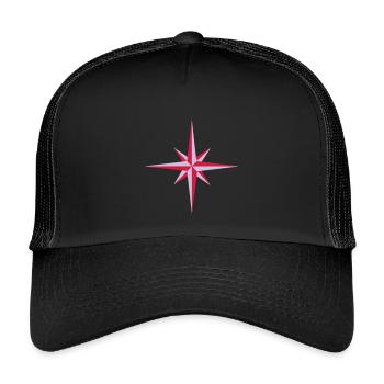 Compass - Kids’ Trucker Cap - black/black - Front