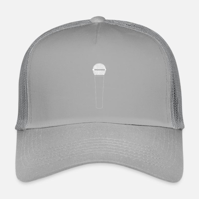 Conception de la silhouette du microphone Casquette trucker enfant