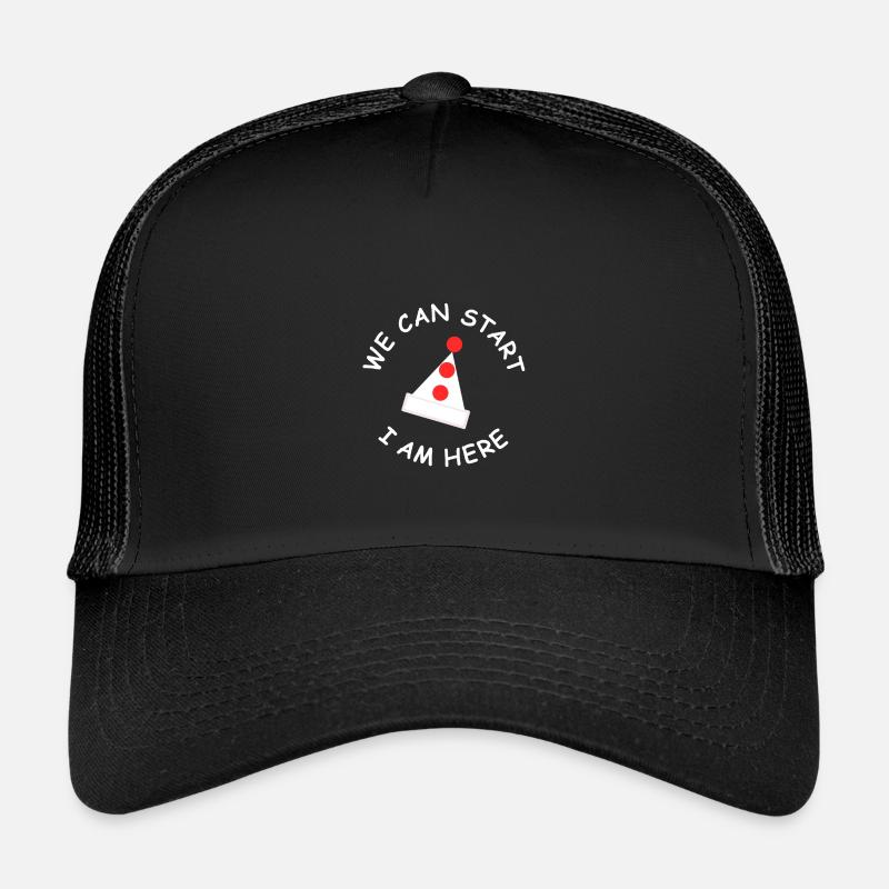 Weihnachts Karneval - Kinder Trucker-Cap - Schwarz/Schwarz