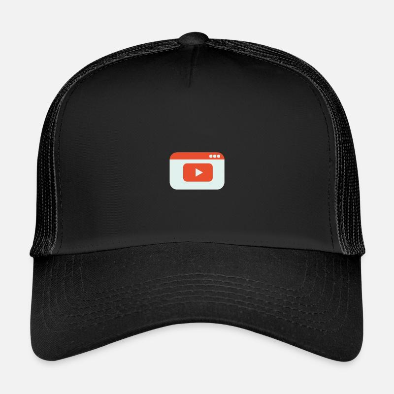 Videoabspielfenster Icon Kinder Trucker-Cap