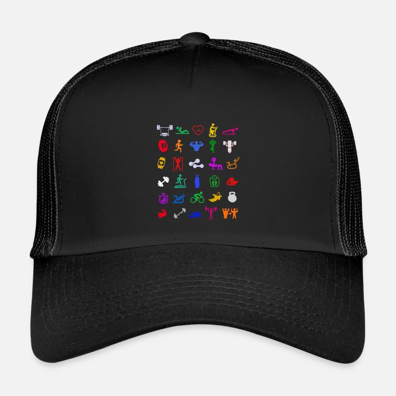 Fitnesstraining Bodybuilder Muskeltraining Workout Kinder Trucker-Cap
