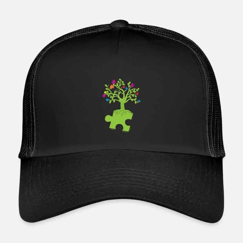 Autism Awareness Puzzle Tree Kids’ Trucker Cap
