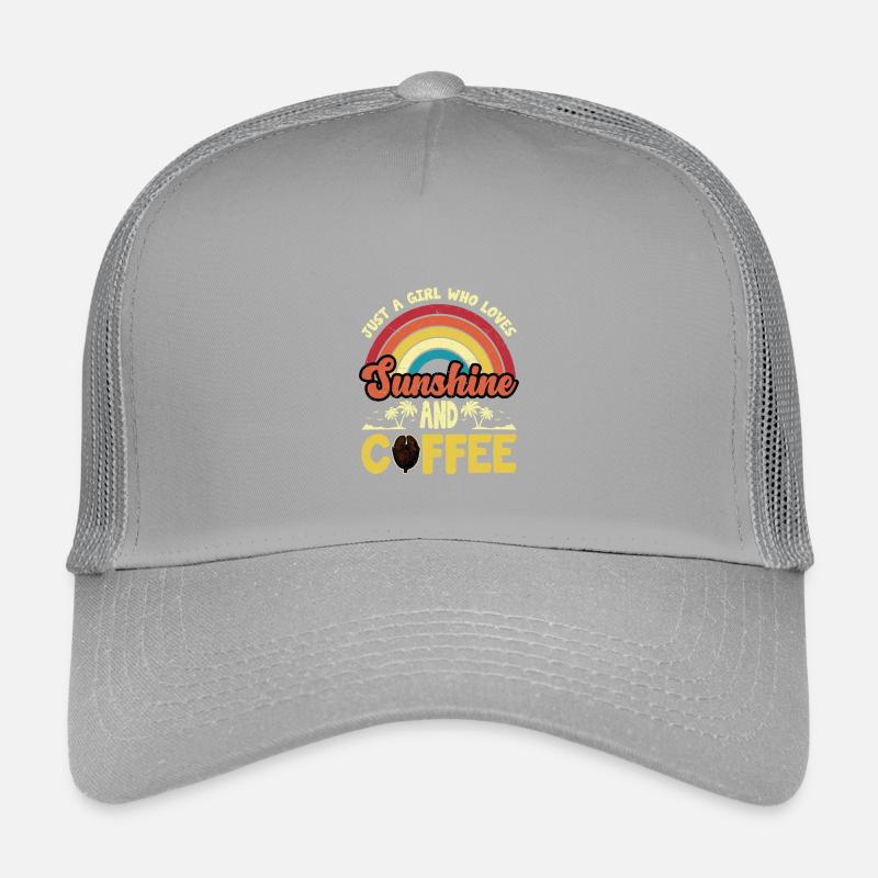 Nur ein Mädchen, das Kaffeedesign liebt Kinder Trucker-Cap