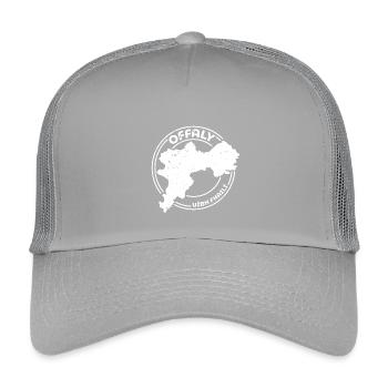 Offaly Irlande Comté | Timbre de contour de carte - Casquette trucker enfant - gris clair - Devant