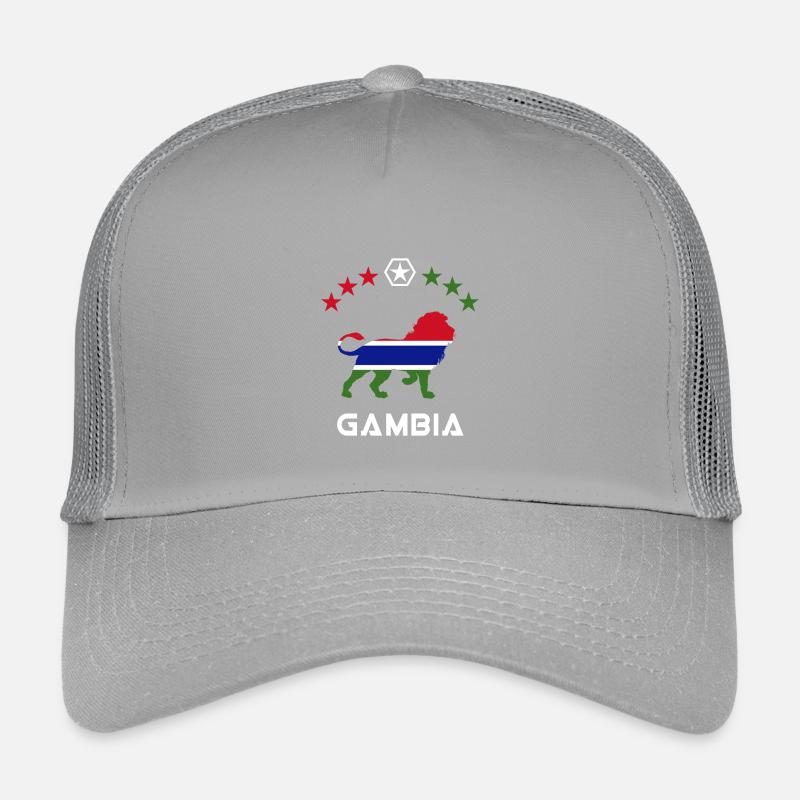 Design drapeau lion Gambie Casquette trucker enfant