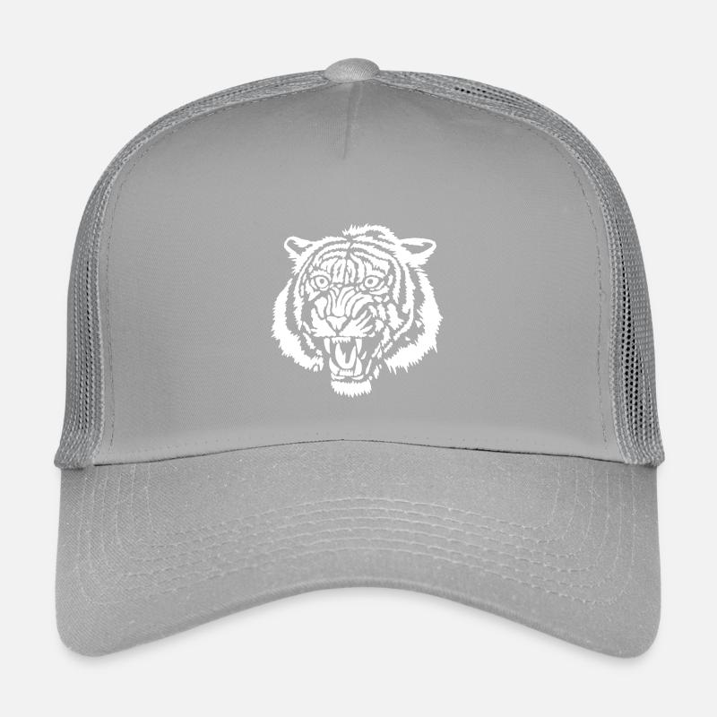 White tiger graffiti Kids’ Trucker Cap