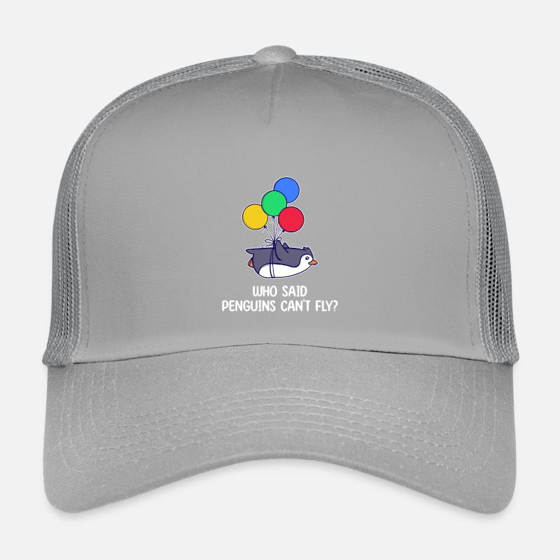 Pinguin Vogel Statement Humorvoll Tier Luftballon Kinder Trucker-Cap