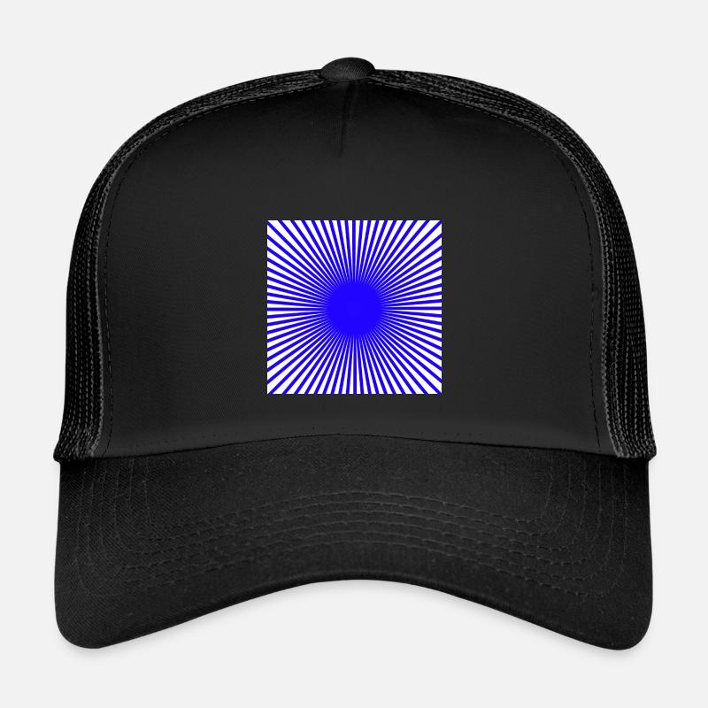 Blue Disc - Kids’ Trucker Cap - black/black