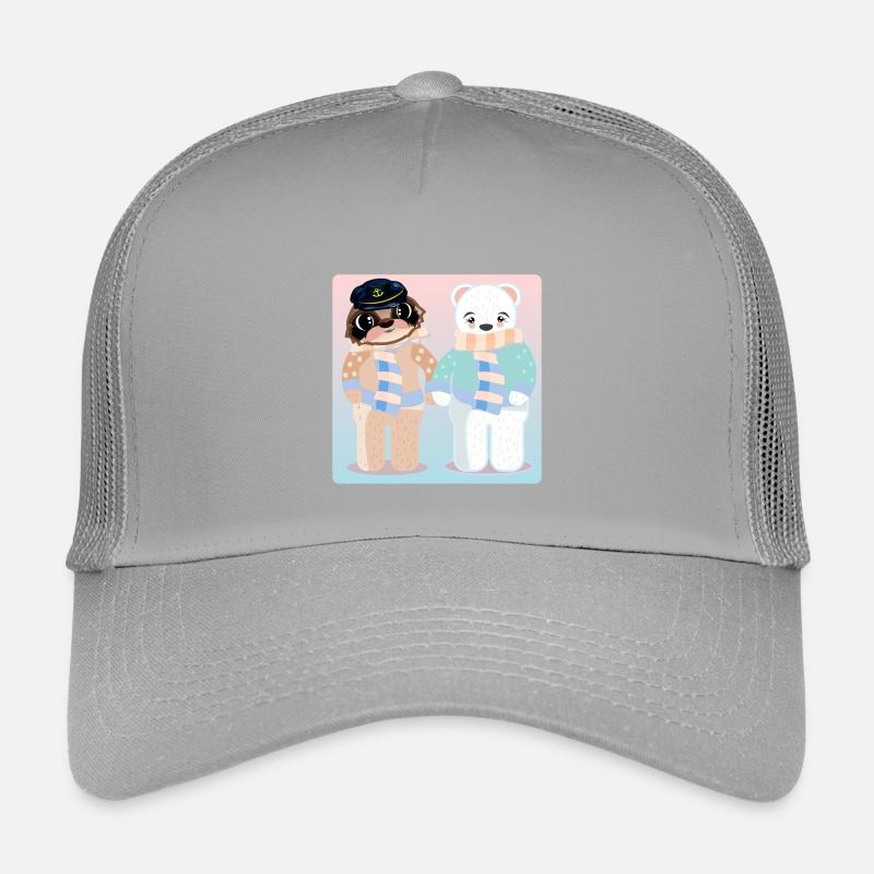 CAPTAIN SLOTH - POLAR BEAR VALENTINE'S DAY - LOVE Kids’ Trucker Cap