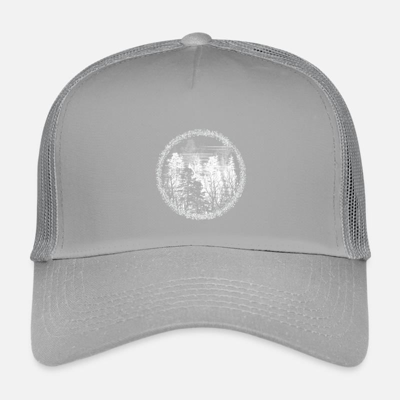 Cercle de la forêt Silhouette Paysage forestier Casquette trucker enfant