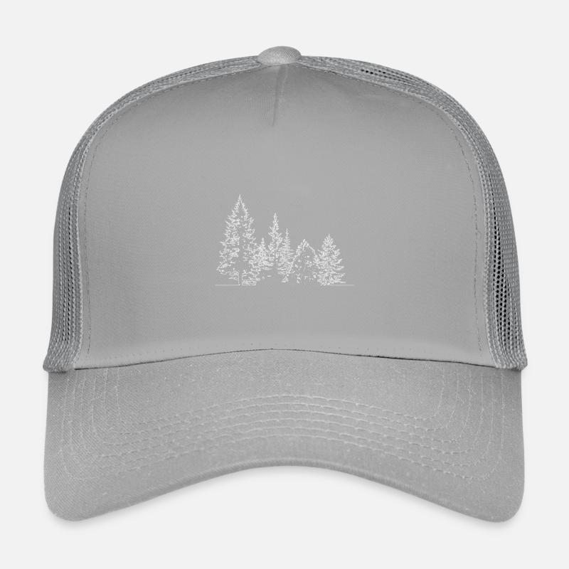 Silhouette de la forêt d’hiver imprimé Casquette trucker enfant