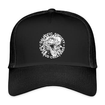 Société Galactique des Créatures Fortes - blanc - Casquette trucker enfant - noir/noir - Devant
